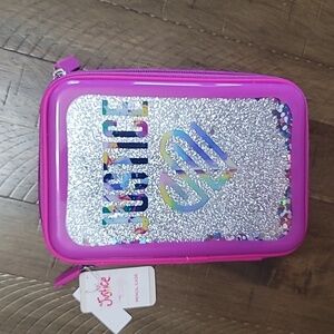 Justice pencil zippered case with sparkle